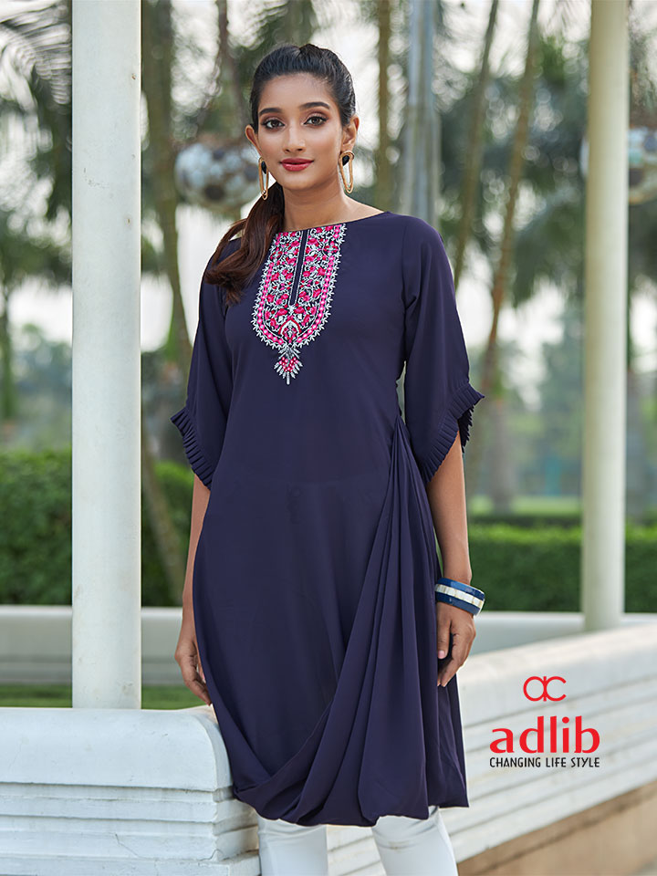 Dark Blue Ladies' Kurti