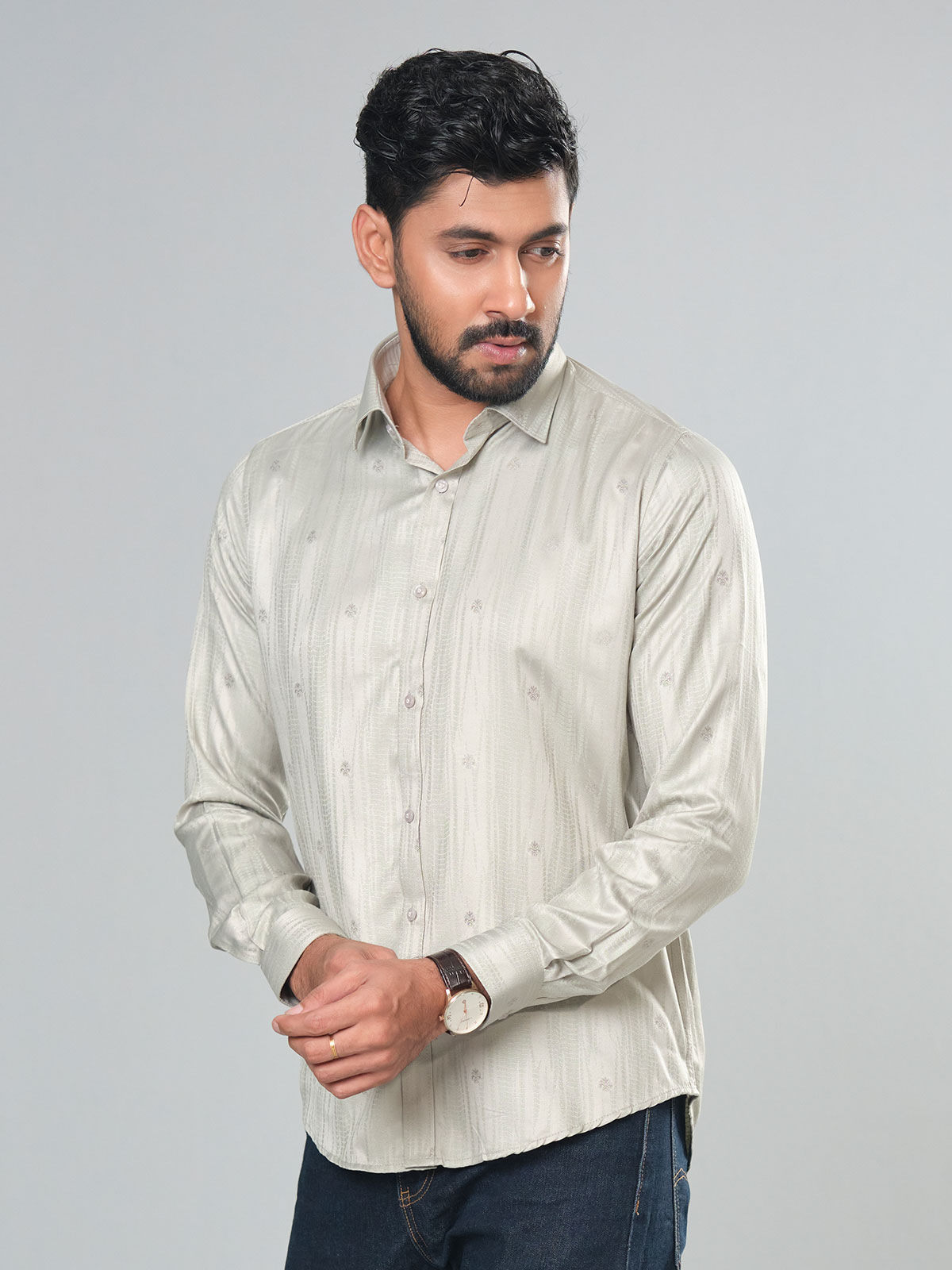 Casual Shirt Light Ash