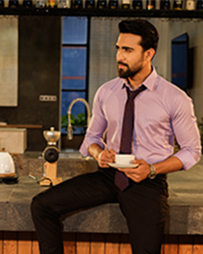 What do we wear with the formal shirt?