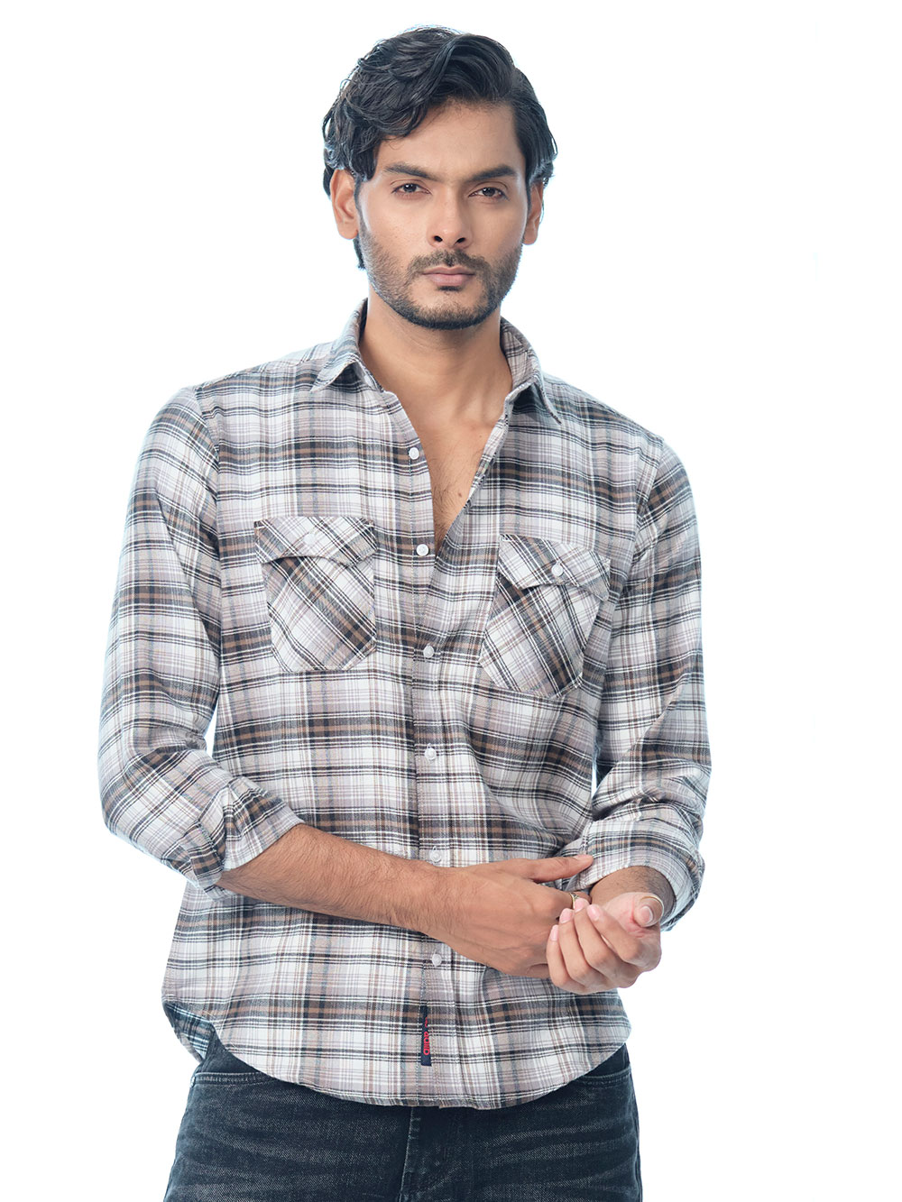 Casual Shirt White Black