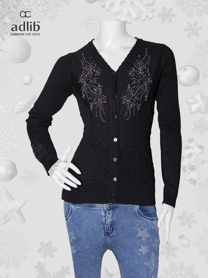 Branded Black Short Kartign For Ladies