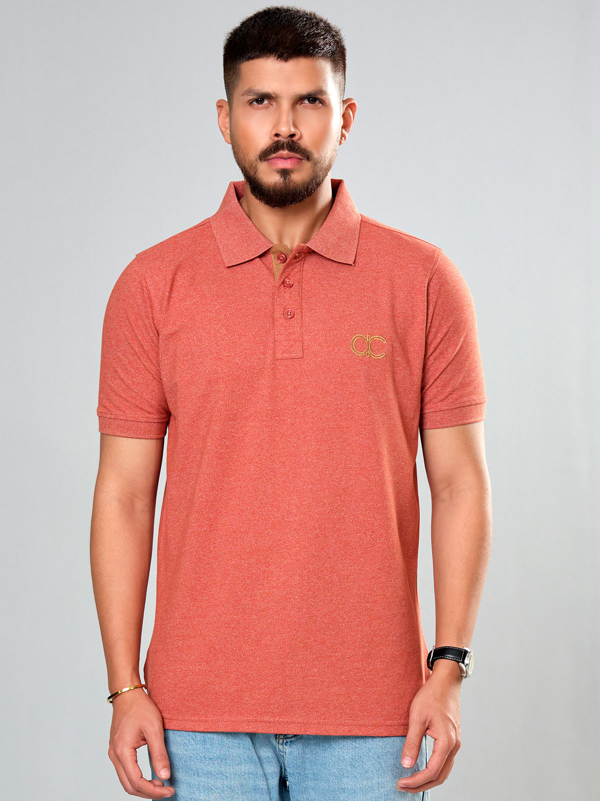 Polo Shirt SS Brick